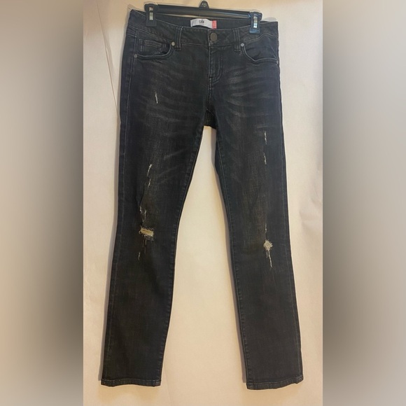 Cabi Slim Boyfriend Distressed Jeans Size 2 - Picture 2 of 9